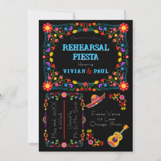 Mexican Fiesta Rehearsal Dinner Invitation