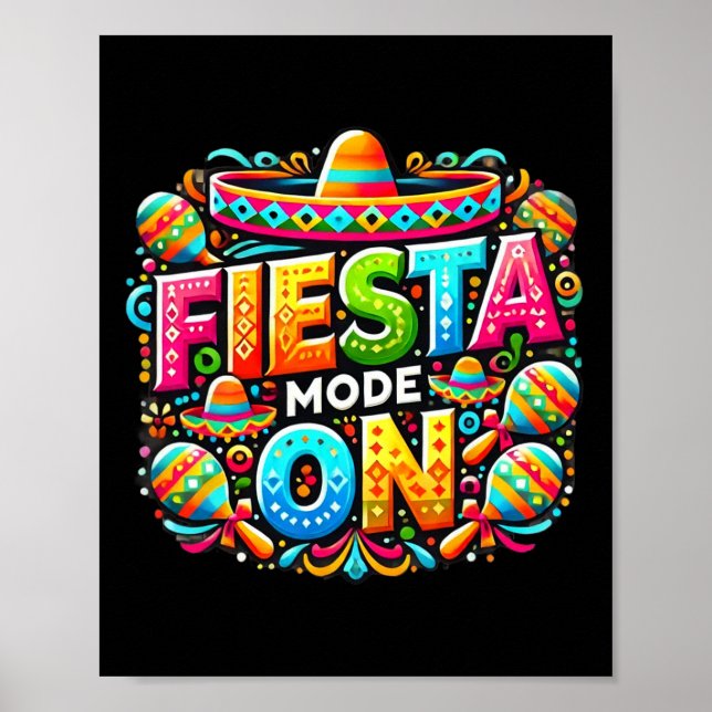 Mexican Fiesta Shirts Cinco De Mayo Hispanic Herit Poster (Front)