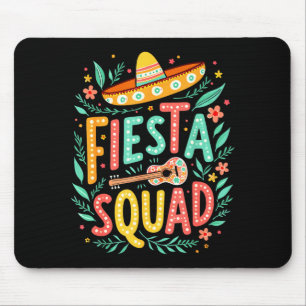 Mexican fiesta squad shirt for cinco de mayo party mouse mat