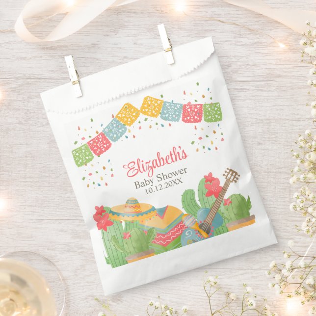 Mexican Fiesta Taco 'Bout A Baby Baby Shower Favour Bags (Clipped)