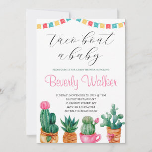 Mexican Fiesta Taco Bout A Baby Couple's Shower In Invitation