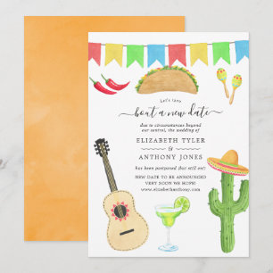 Mexican Fiesta Taco 'bout a New Date Wedding Invitation