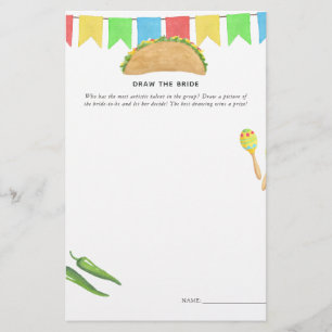 Mexican Fiesta Taco 'bout Love Bridal Shower Game