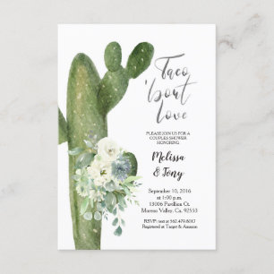 Mexican Fiesta Taco 'bout Love Couples Shower Invitation