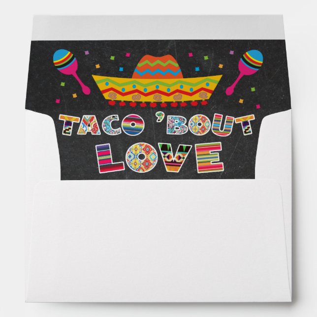 Mexican Fiesta taco bout love envelopes (Back (Bottom))