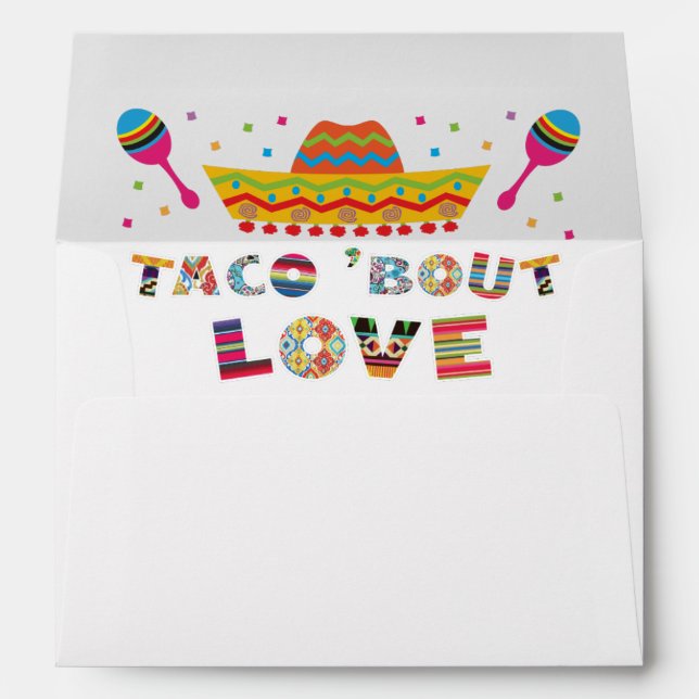 Mexican Fiesta taco bout love envelopes (Back (Bottom))