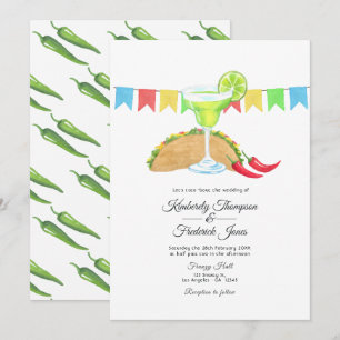 Mexican Fiesta Taco 'bout Love Wedding Invitation