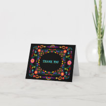 Mexican Fiesta Thank you Card