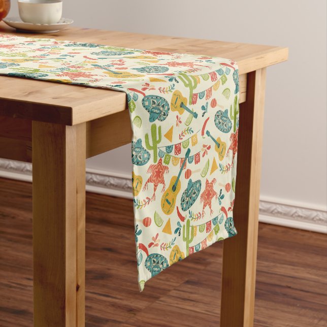 Mexican Fiesta Themed  Short Table Runner (In Situ)