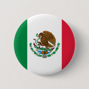 Mexican Flag 6 Cm Round Badge