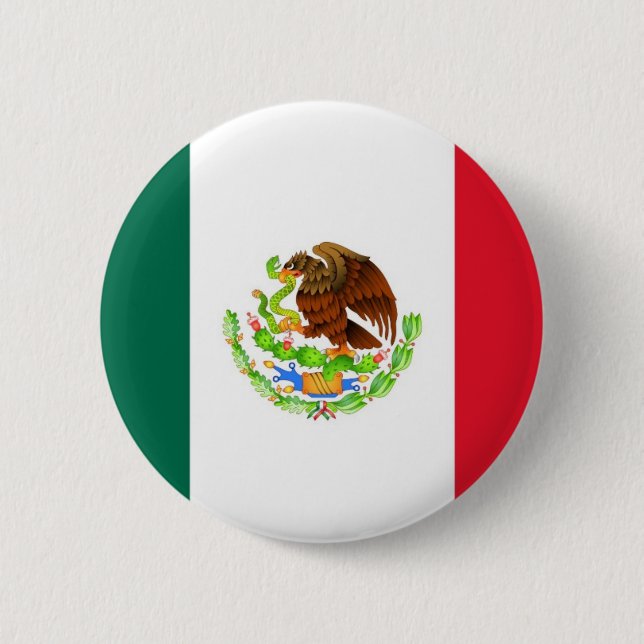 Mexican Flag 6 Cm Round Badge (Front)
