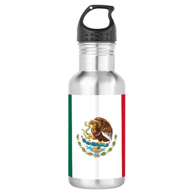 Mexican Flag 710 Ml Water Bottle (Front)