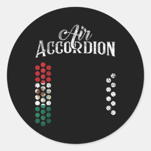 Mexican Flag Air Accordion Flag Of Mexico T Shirt Classic Round Sticker