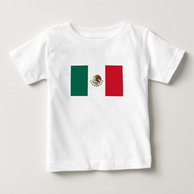 Mexican Flag Baby T-Shirt (Front)