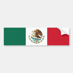 Mexican Flag Bumper Sticker
