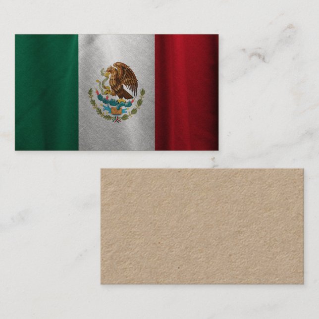 Mexican Flag Business Card (Front/Back)