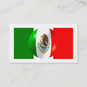 Mexican Flag Business Card