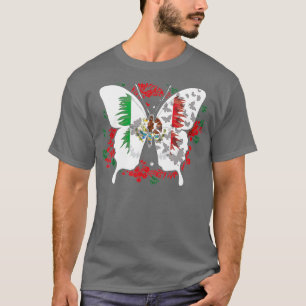 Mexican Flag Butterfly Mexicans T-Shirt