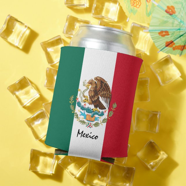 Mexican Flag can cooler & Mexico party /sports (In Situ Summer)