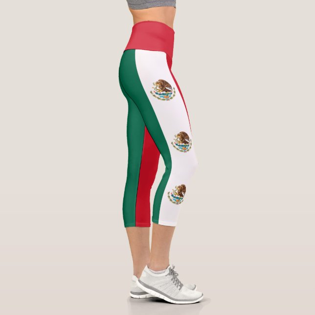 Mexican Flag Capri Leggings (Right)