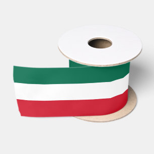 Mexican flag colours ribbon, Tricolor, Mexico Satin Ribbon
