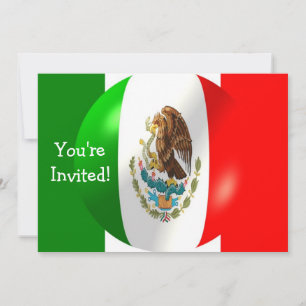 Mexican Flag Design Any Occasion Invitation