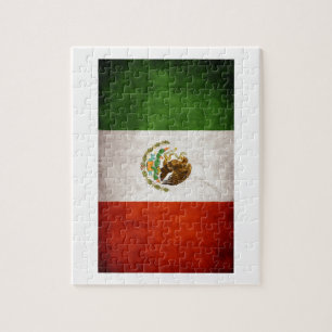 Mexican Flag Designs Jigsaw Puzzle