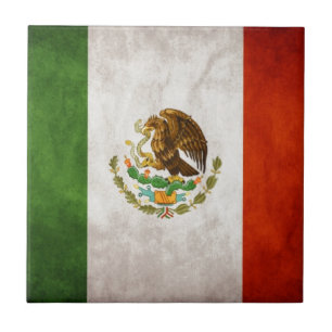 Mexican Flag Designs Tile