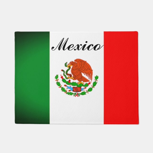 Mexican Flag Door Mat (Front)