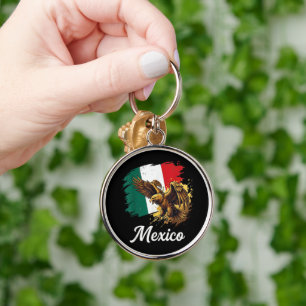 Mexican Flag Eagle Pride Vintage Key Ring