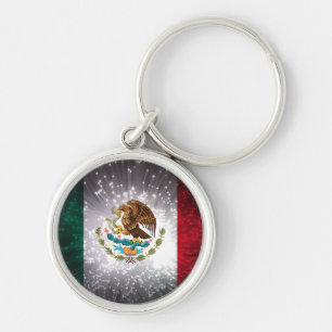 Mexican Flag Firework Key Ring