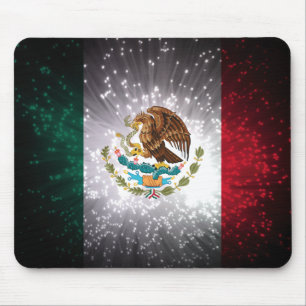 Mexican Flag Firework Mouse Mat