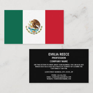 Mexican Flag, Flag of Mexico Business Card