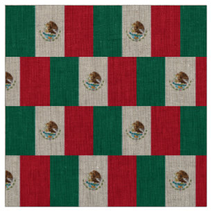 Mexican Flag - Flag of Mexico Fabric