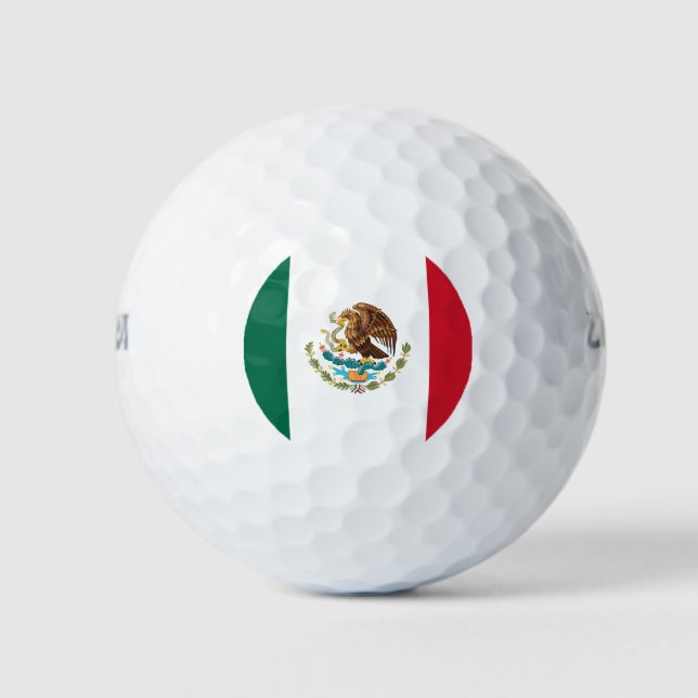 Mexican Flag - Flag of Mexico Golf Balls (Front)