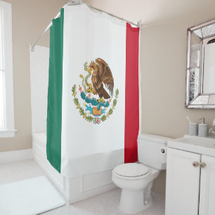 Mexican Flag - Flag of Mexico Shower Curtain