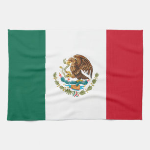 Mexican Flag - Flag of Mexico Tea Towel
