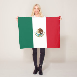 Mexican Flag Fleece Blanket