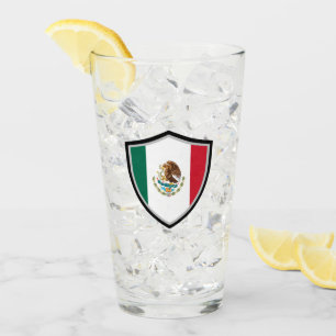 Mexican flag glass
