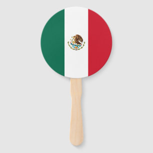 Mexican Flag Hand Fan