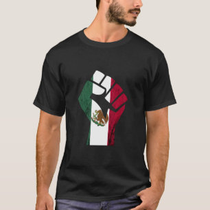 Mexican Flag Handfist Mexican Pride Cinco De Mayo T-Shirt