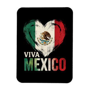 Mexican Flag Heart Viva Mexico Independence Day Magnet