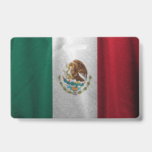 Mexican Flag ID Badge