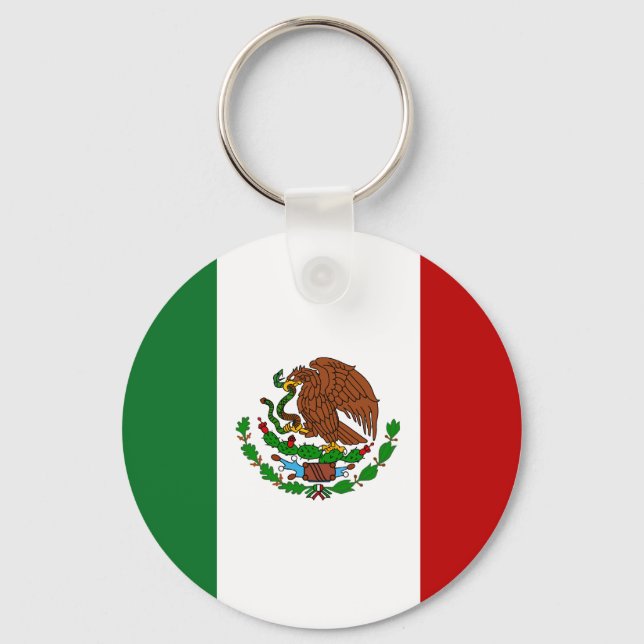 Mexican Flag Key Ring (Front)