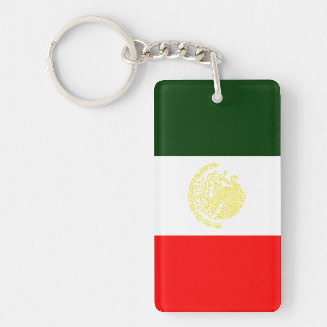 Mexican Flag Key Ring (Front)