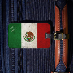Mexican Flag Luggage Tag