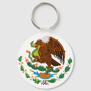 Mexican Flag / Mexican Coat of Arms Key Ring