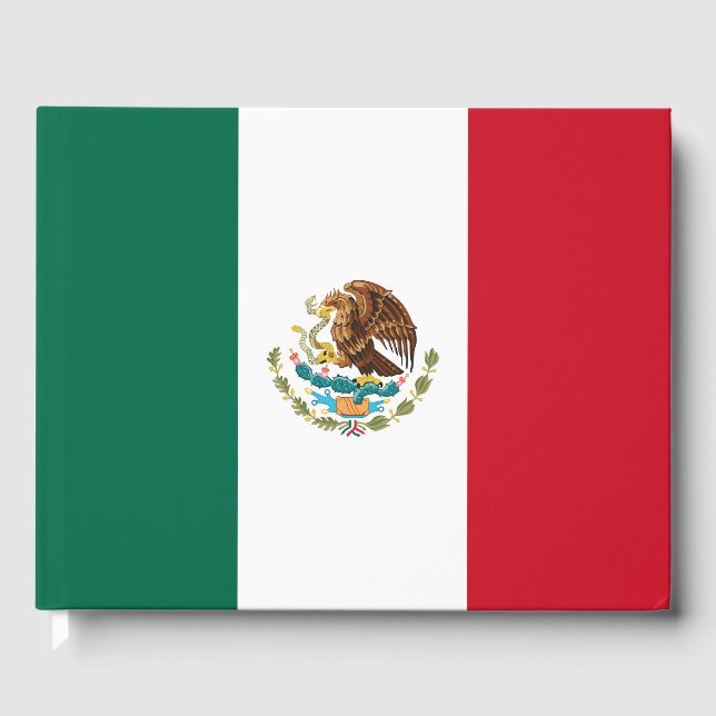 Mexican Flag (Mexico) Guest Book (Front)