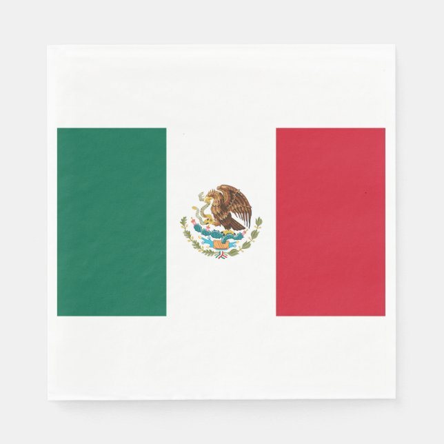Mexican Flag (Mexico) Napkin (Front)