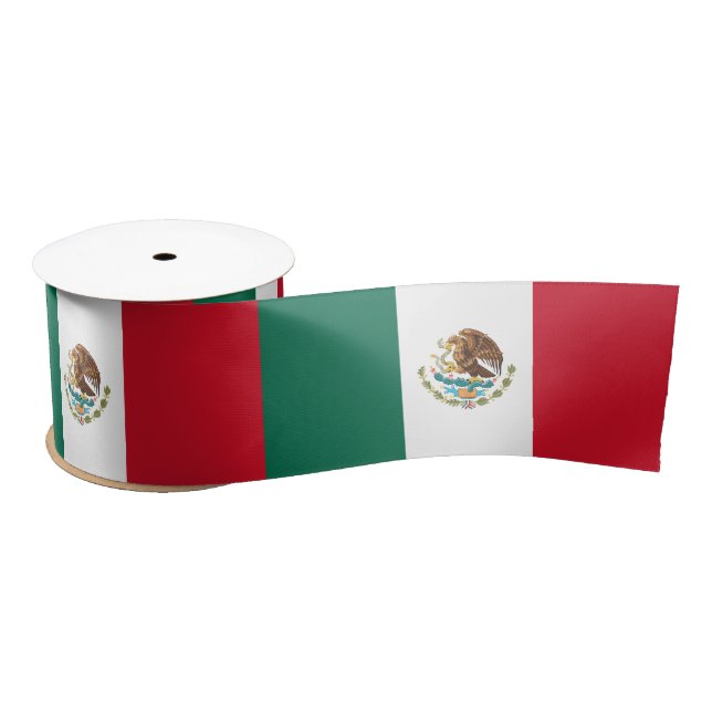 Mexican Flag (Mexico) Satin Ribbon (Spool)